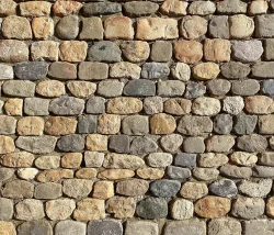 Mur de pierre à Orgeval